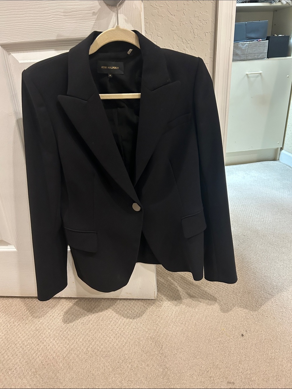 Kobi Halperin Black Single-Button Tailored Blazer